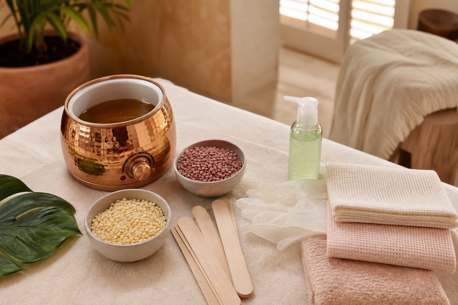 Editorial view of the Hollywood Wax (Hard) service at Priya's Spa